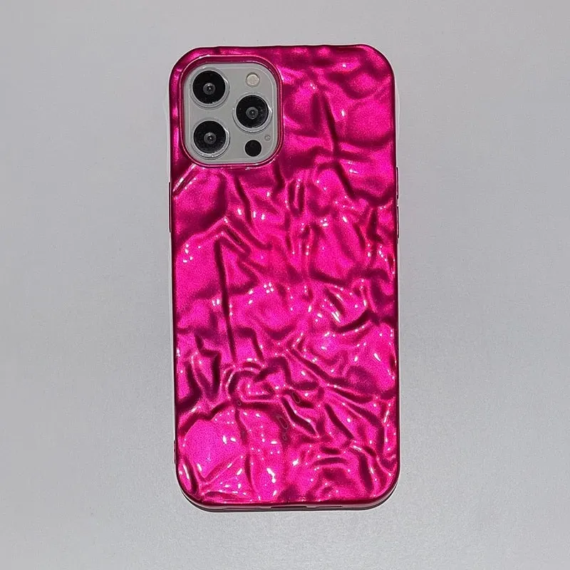 Shockproof Luxury Tin Pattern Soft Cover Phone Case For iPhone