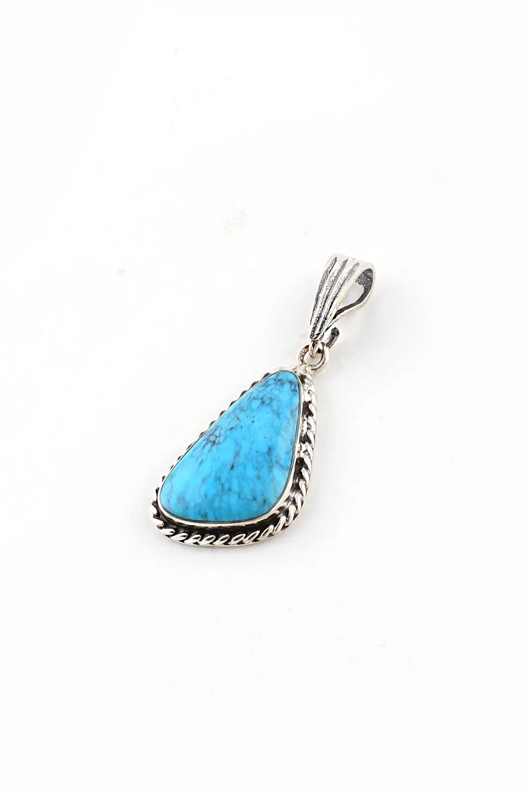 Small Blue Turquoise Navajo Pendant