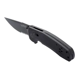 SOG TAC XR Blackout Serrated Knive
