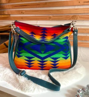 Solstice Bag Leather and Pendleton