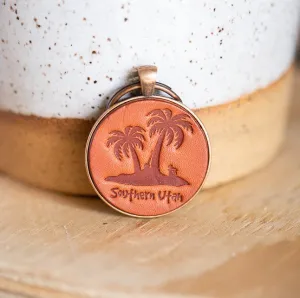 Southern Utah Palm Tree Keychain