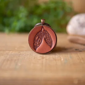 Southwest Feather Art Keychain