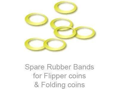 Spare Rubber Bands for Flipper coins & Folding coins - (15 per package)