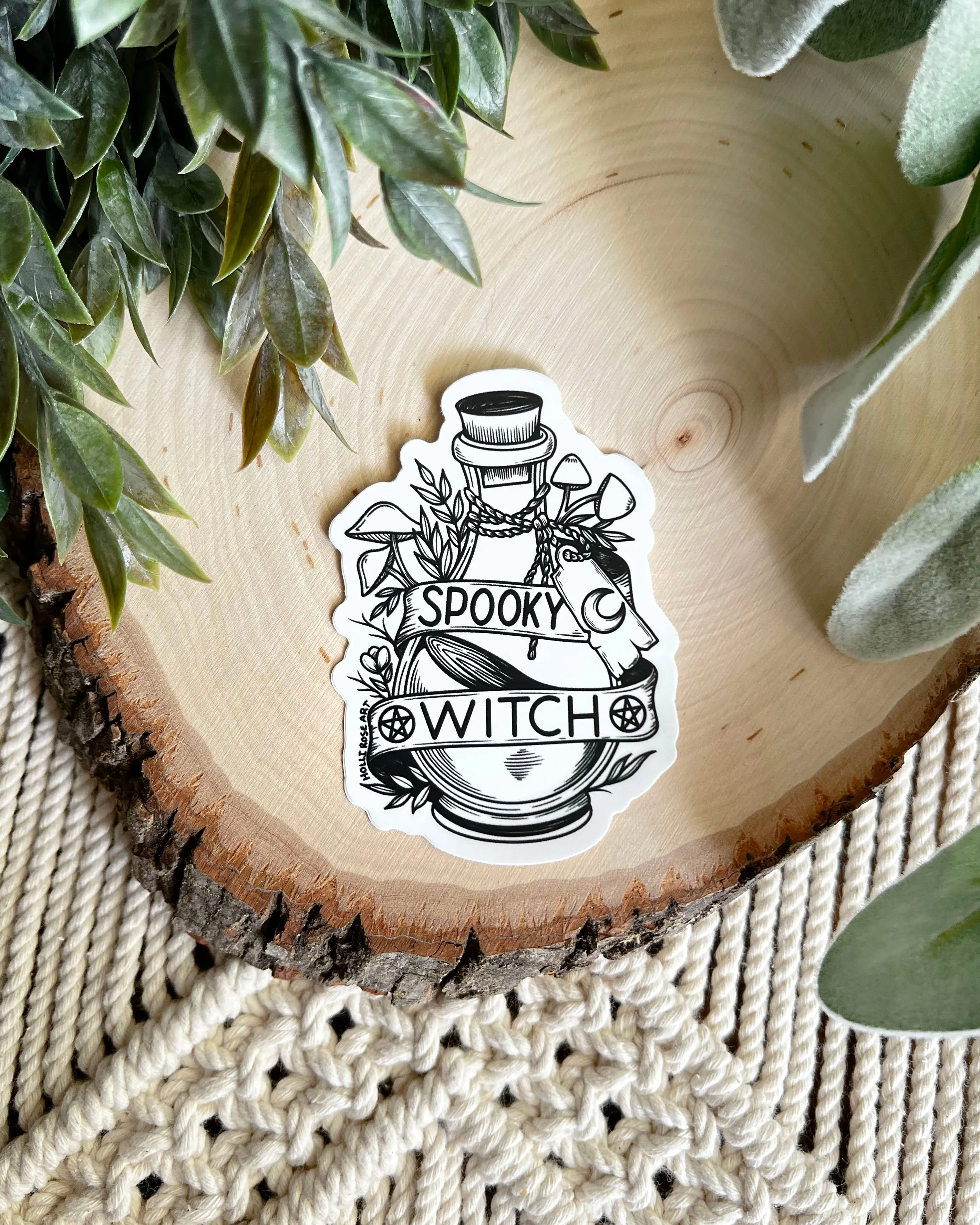 Spooky Witch Sticker