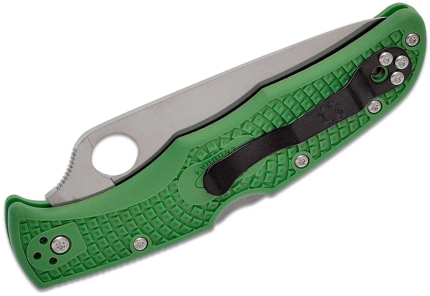 SPYDERCO ENDURA 4 PLAIN FLAT FRN GREEN
