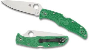 SPYDERCO ENDURA 4 PLAIN FLAT FRN GREEN