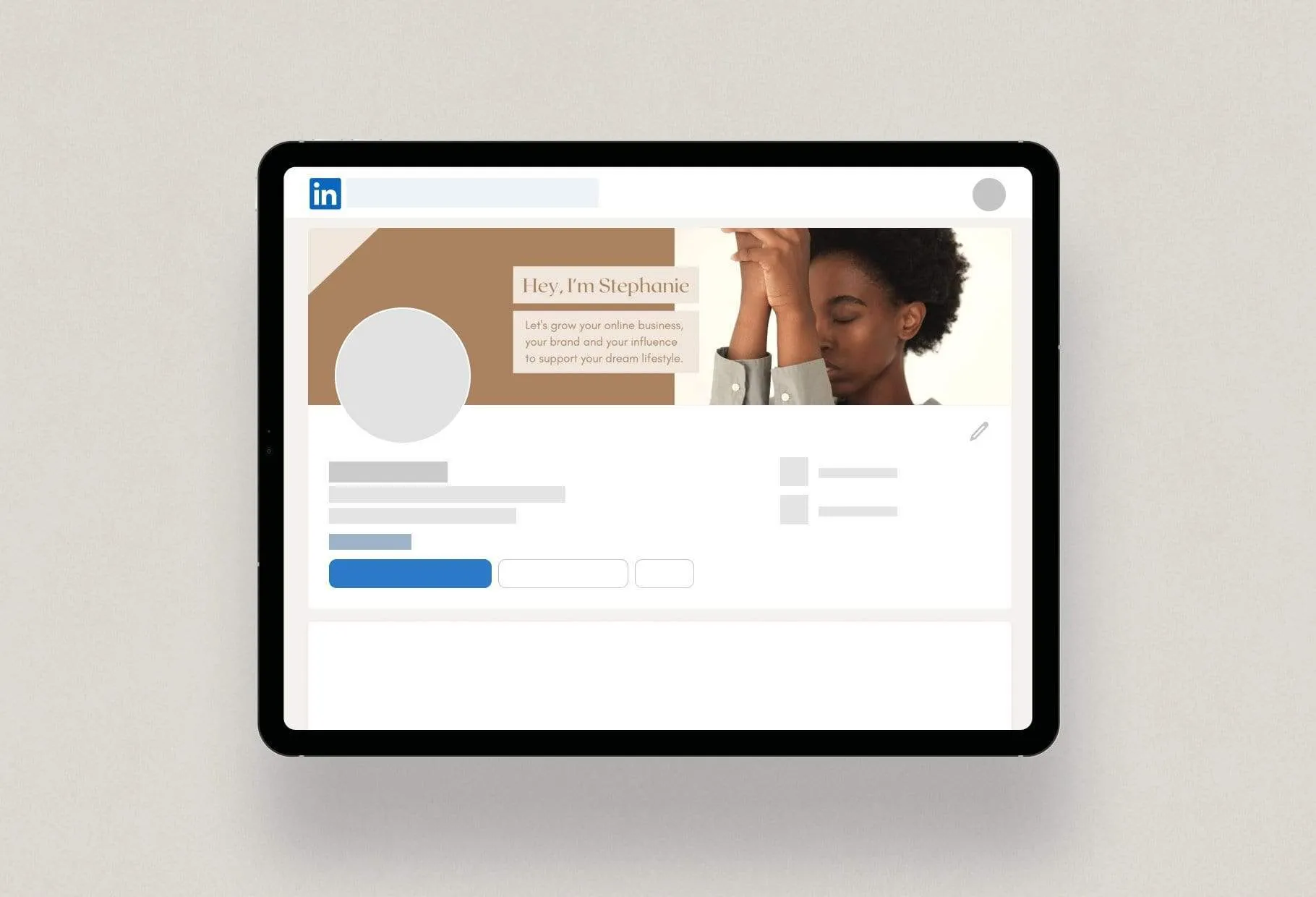 Stephanie LinkedIn Banner Canva Template