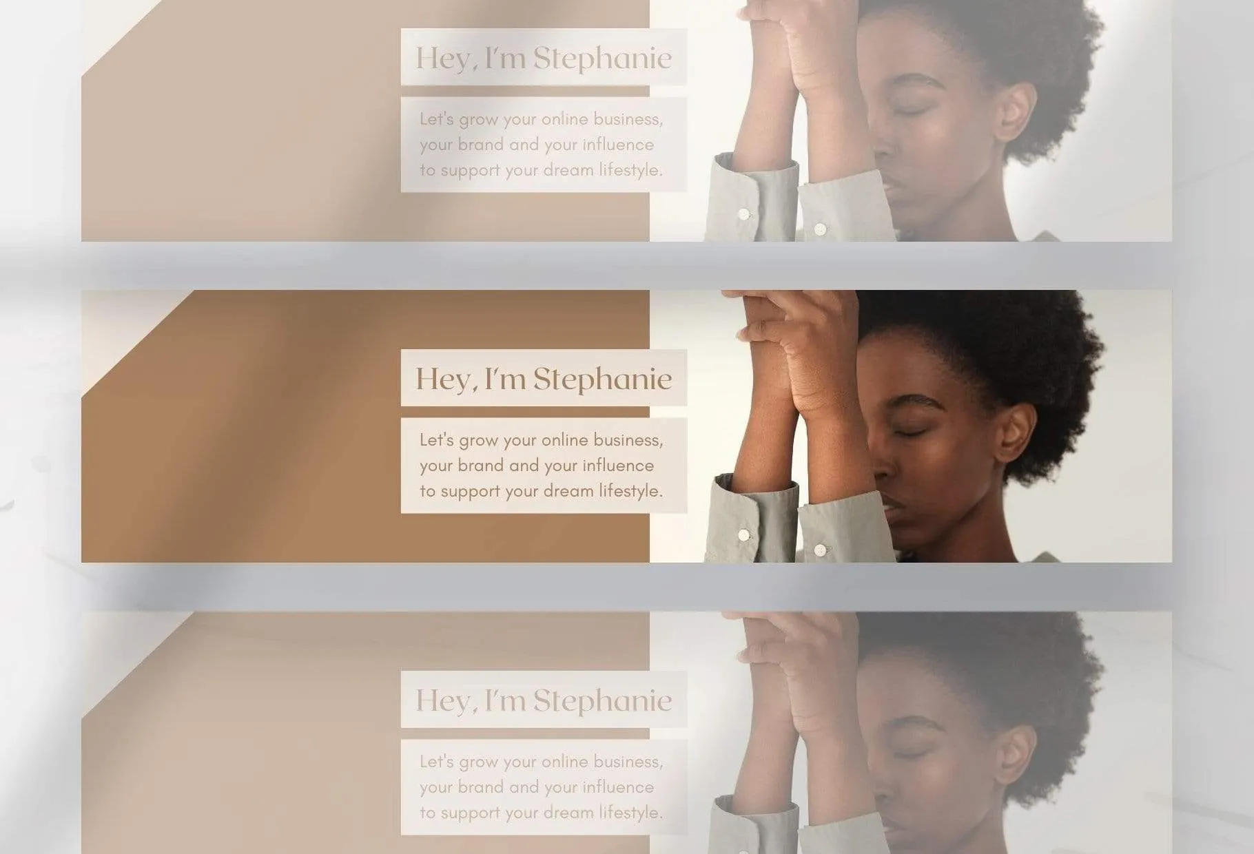 Stephanie LinkedIn Banner Canva Template