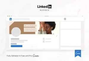 Stephanie LinkedIn Banner Canva Template