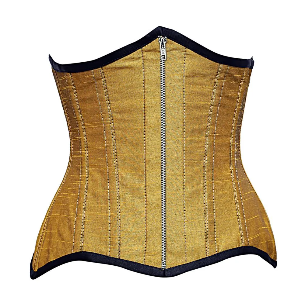 Strac Steel Boned Dupion Underbust Curvy Corset