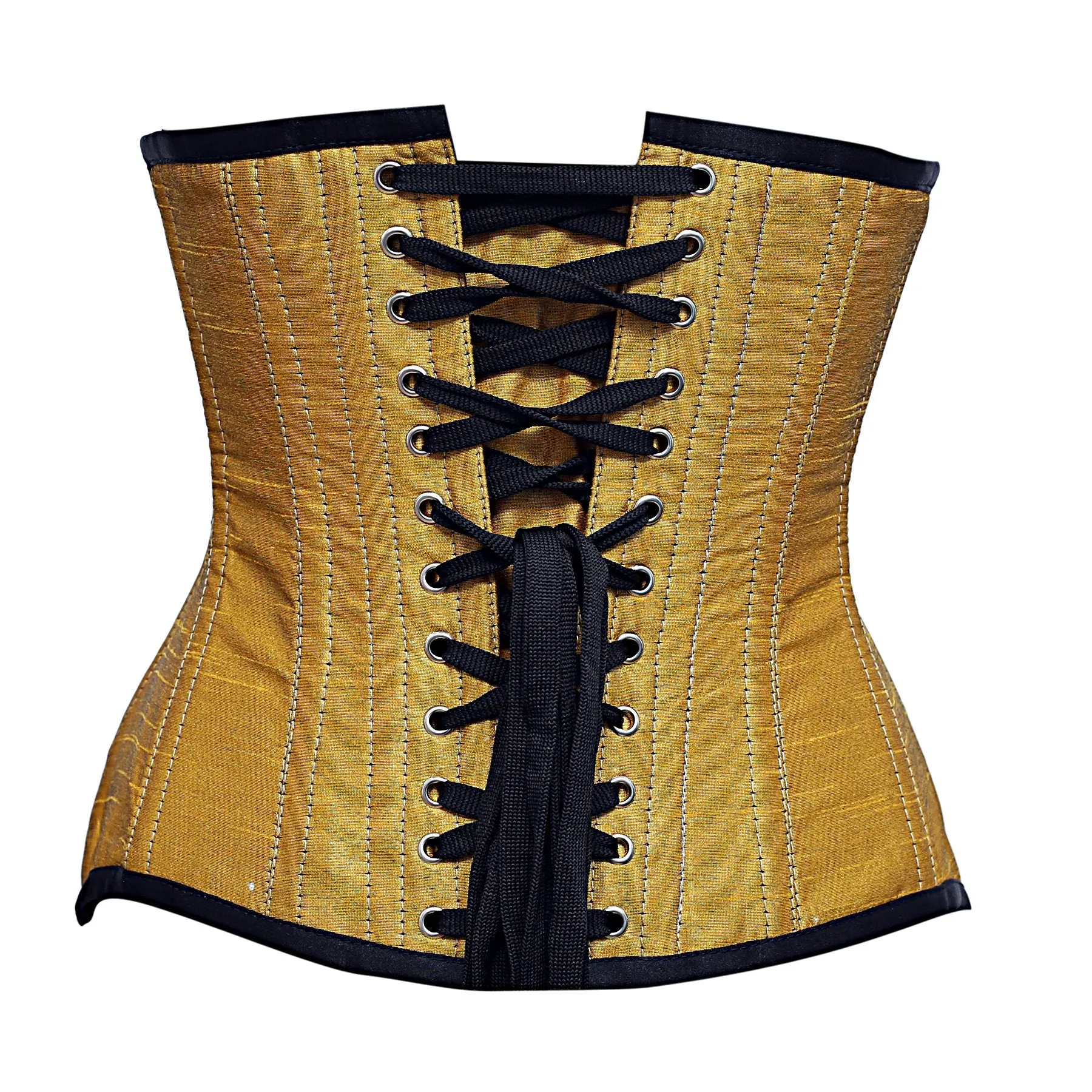 Strac Steel Boned Dupion Underbust Curvy Corset