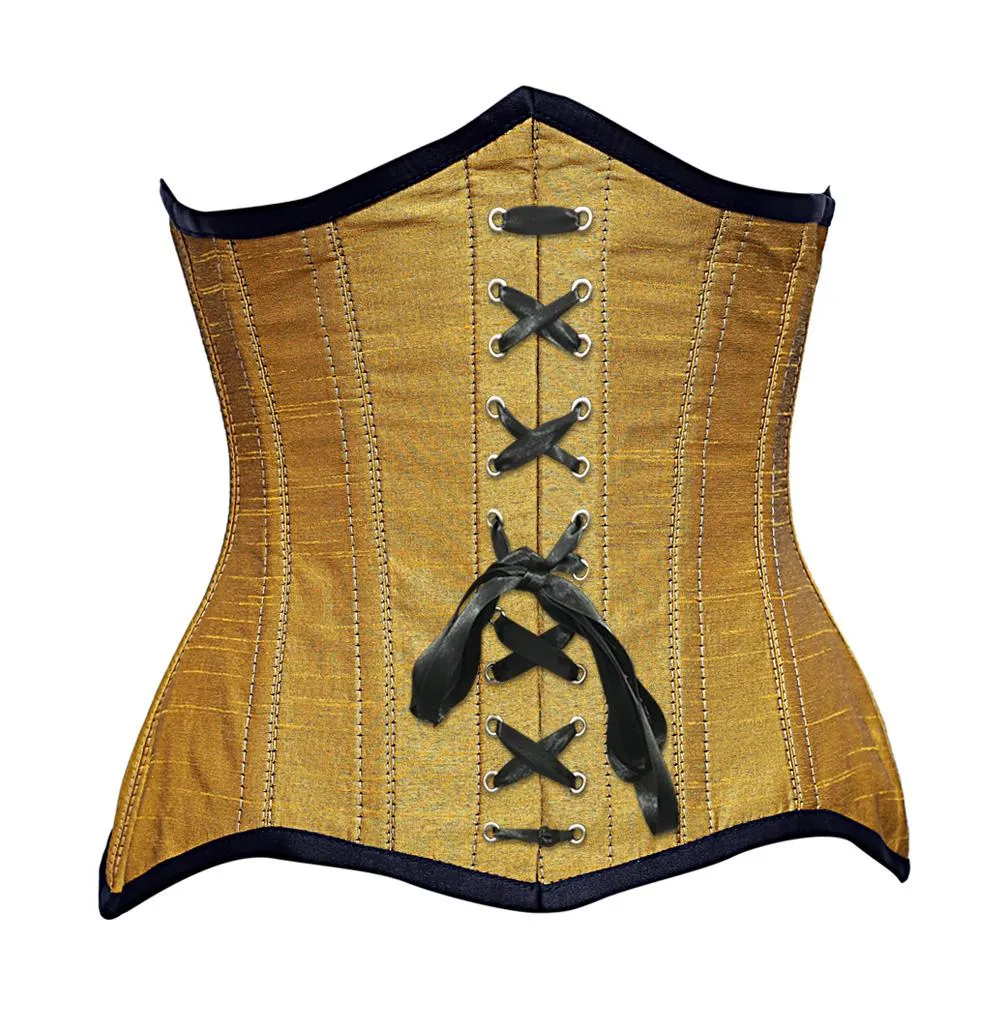 Strac Steel Boned Dupion Underbust Curvy Corset