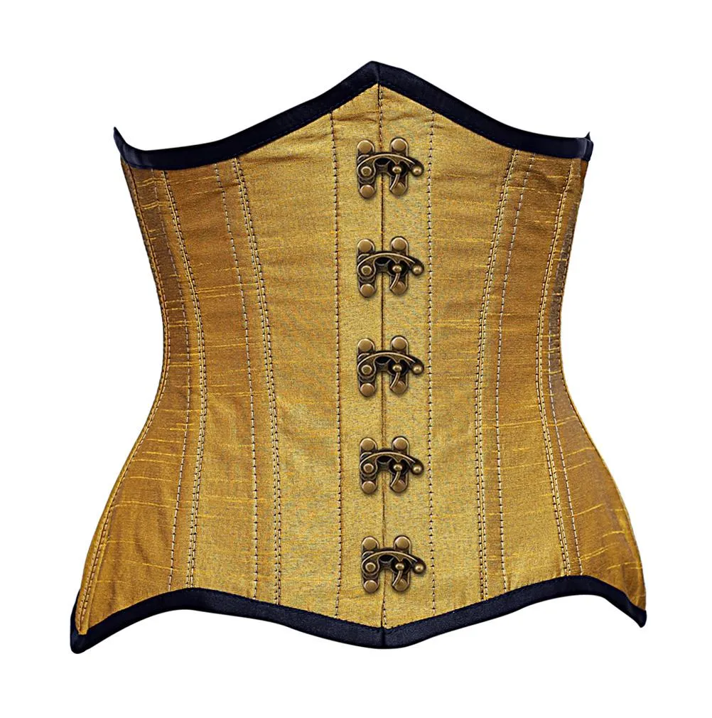 Strac Steel Boned Dupion Underbust Curvy Corset