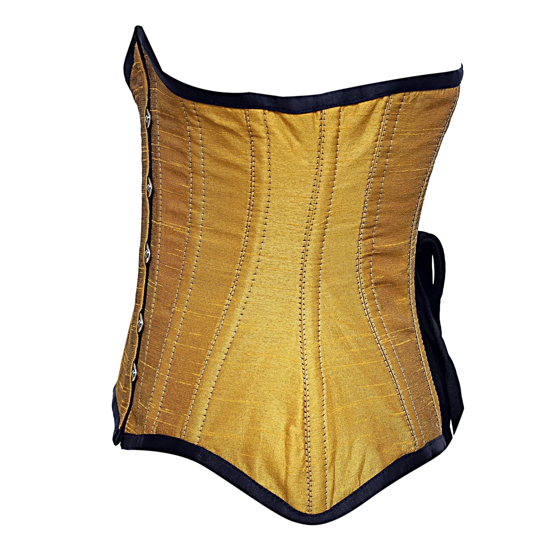 Strac Steel Boned Dupion Underbust Curvy Corset