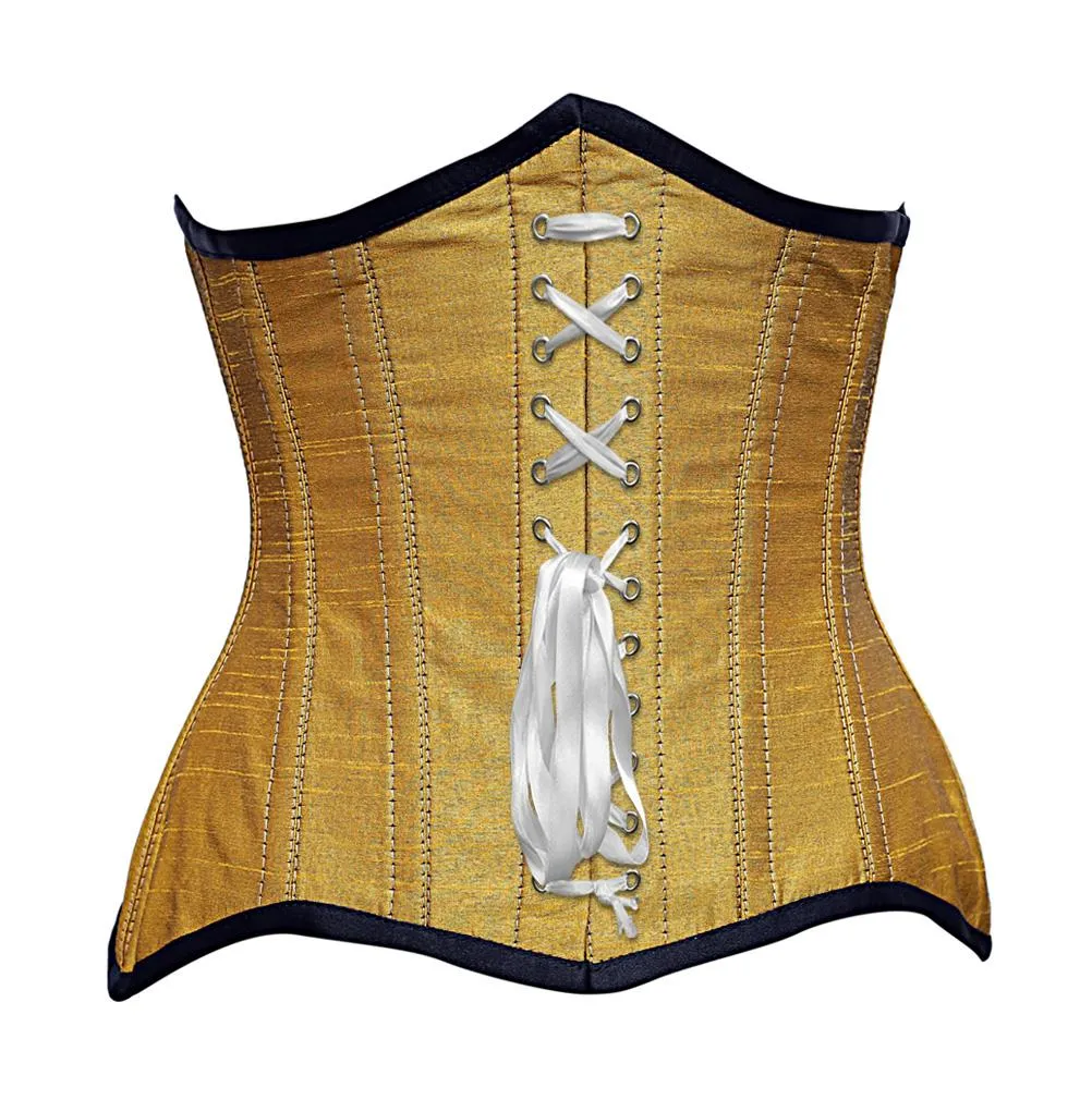 Strac Steel Boned Dupion Underbust Curvy Corset