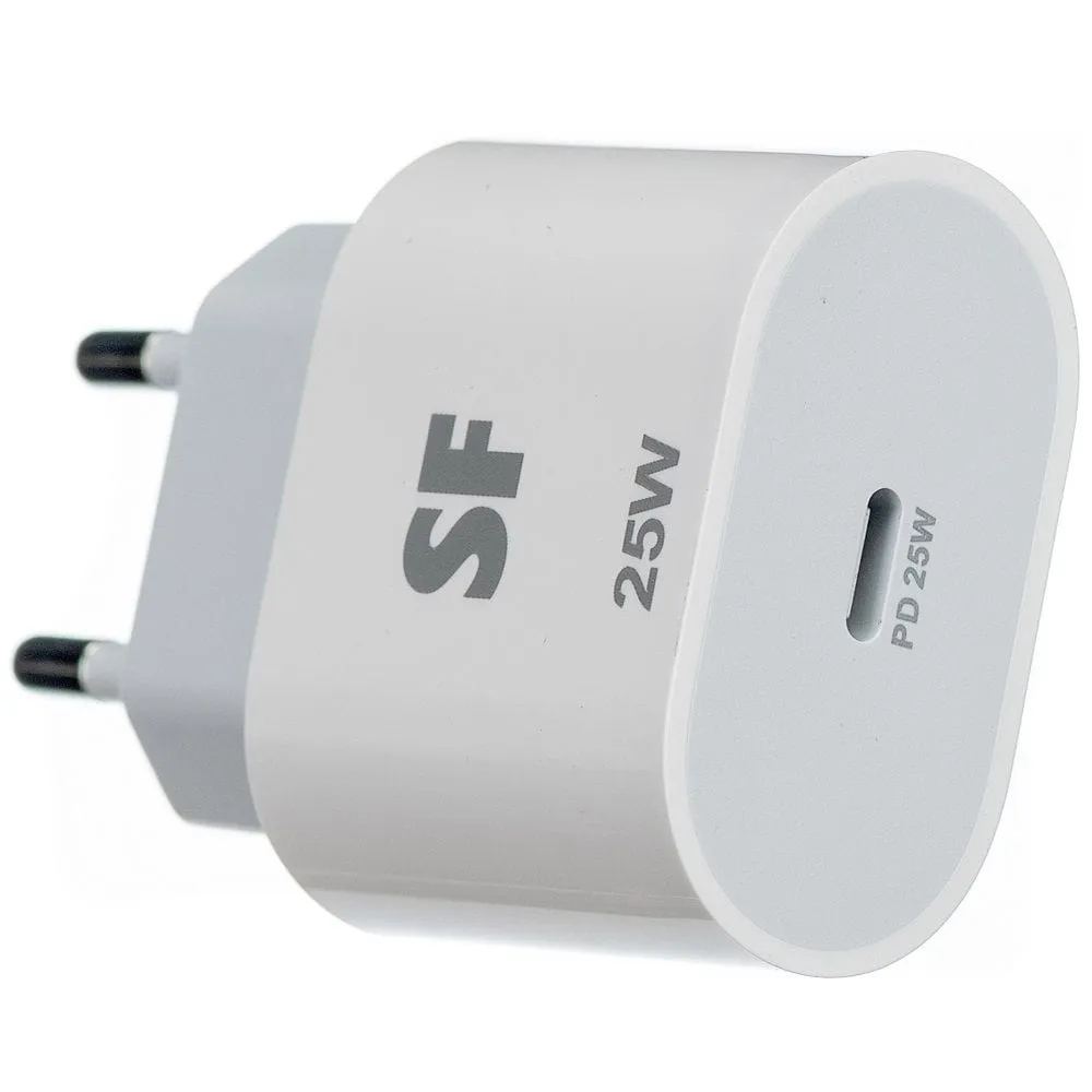 Supa Fly 25W PD Usb C Wall Charger - White
