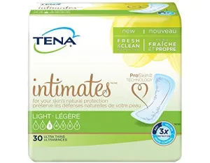 TENA Intimates Light Ultra Thin Pads Regular, Pack/30