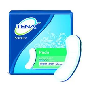 TENA Serenity Light Ultra Thin Pads, Regular, 9 Inch Length - 1/Pack of 30