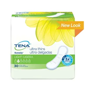 TENA Serenity Light Ultra Thin Pads, SCT46500_CS - Case