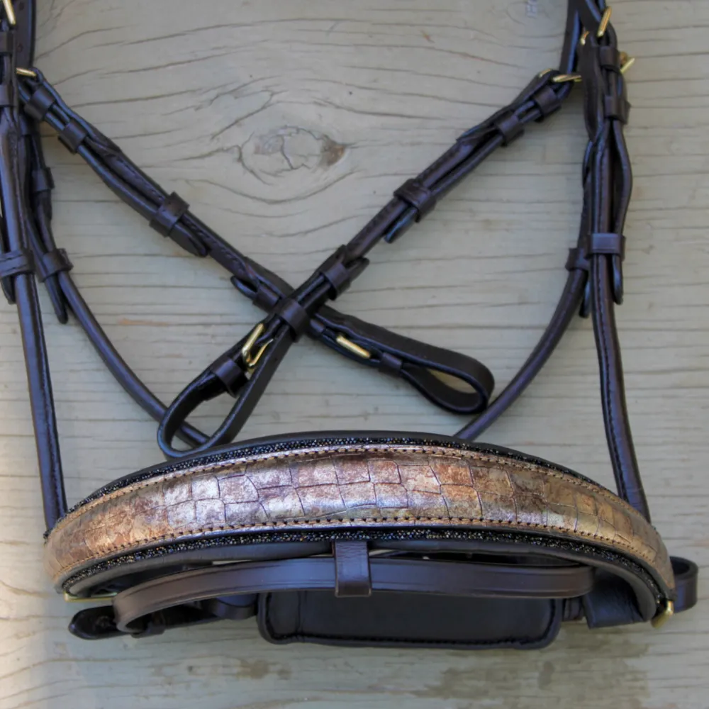 The Hermes Rock Crystal Snaffle Bridle - Brown Leather