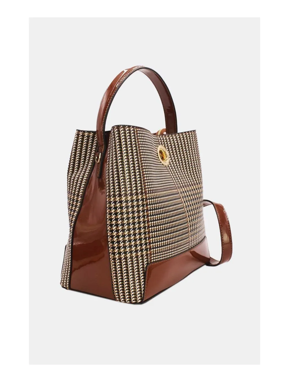 Tom & Eva Houndstooth Shoulder Strap Bag