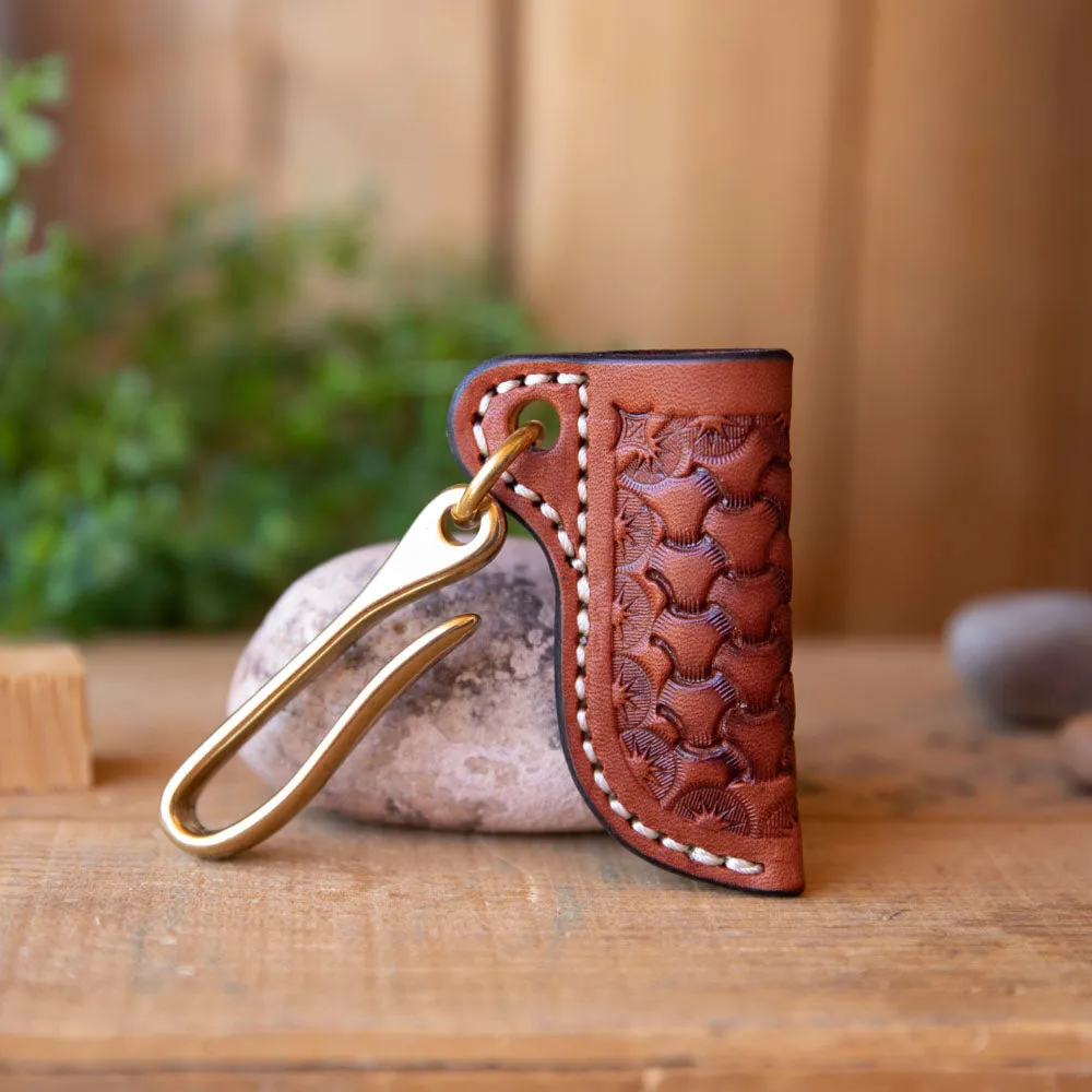 Tooled Knife Sheath w/hook