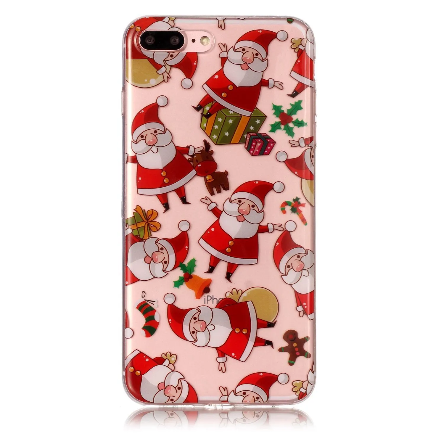 TPU Soft Shockproof Protective Phone Shell for iPhone7Plus Case Christmas Style Gifts