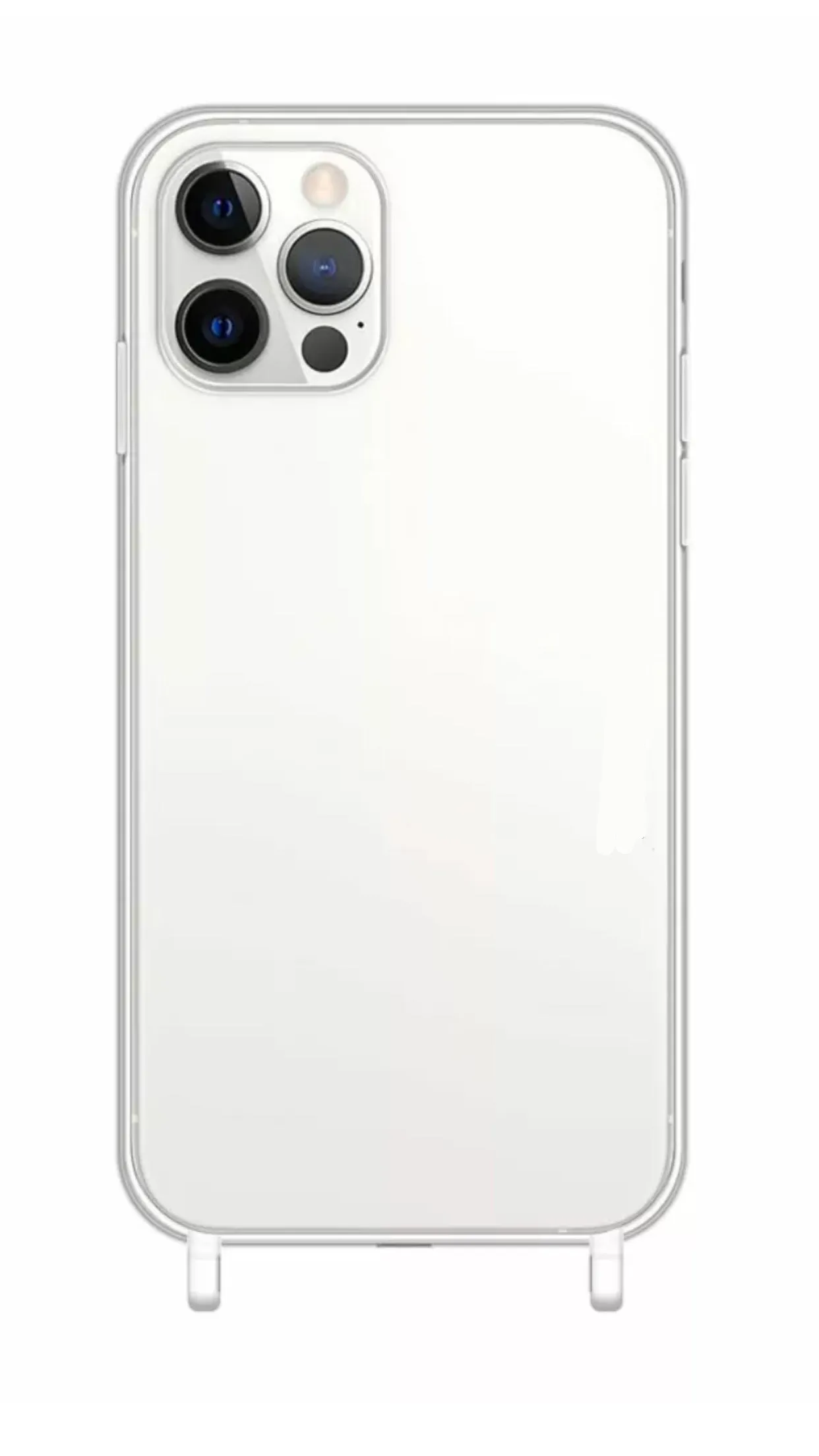 Transparent shockproof iPhone 7/8 SE case with transparent silicone rings