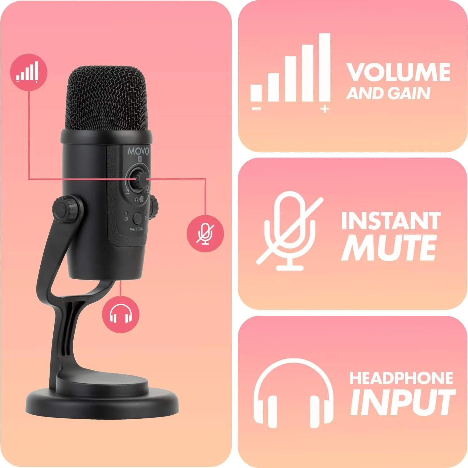 UM300 Mini USB Gaming Microphone - USB Condenser Mic Perfect for PS5, PC, Pod...