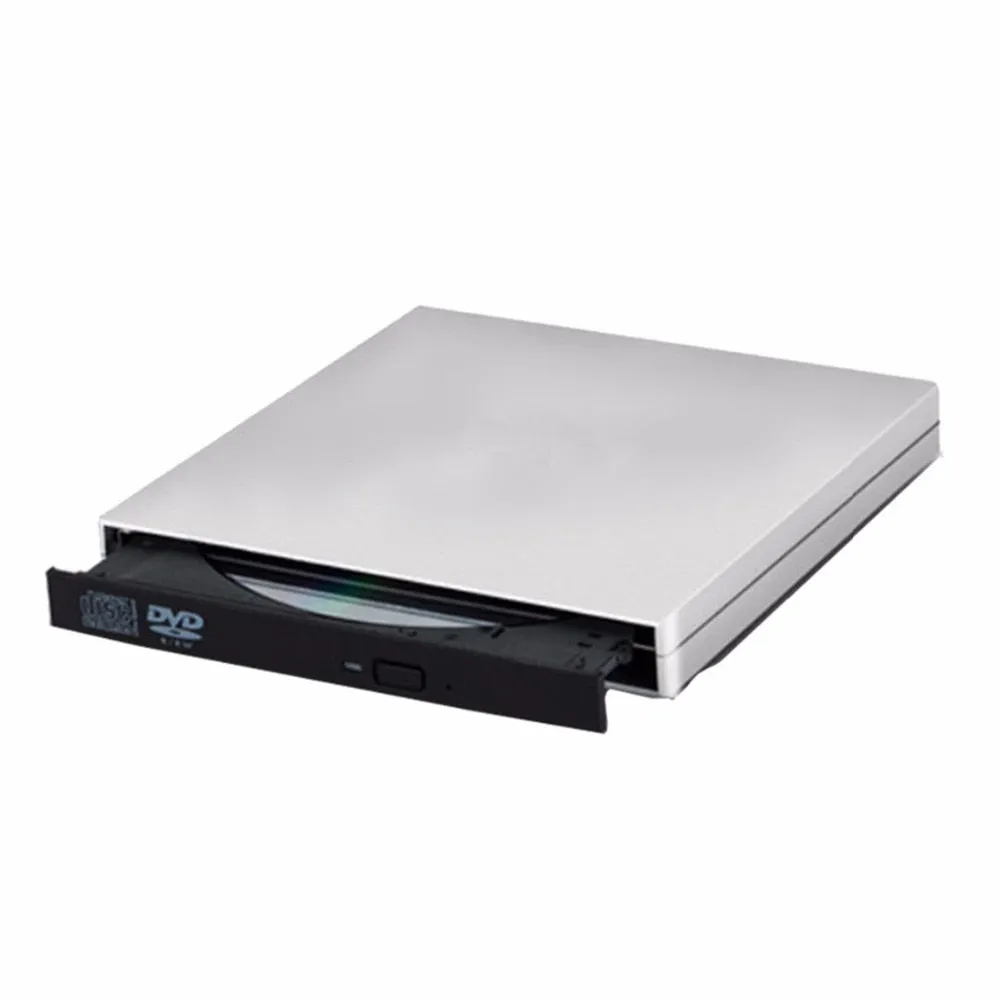 USB External DVD-RW CD-RW ROM DVD CD Player Drive Writer Rewriter Burner Portable For Windows 7/8 Laptop Computer
