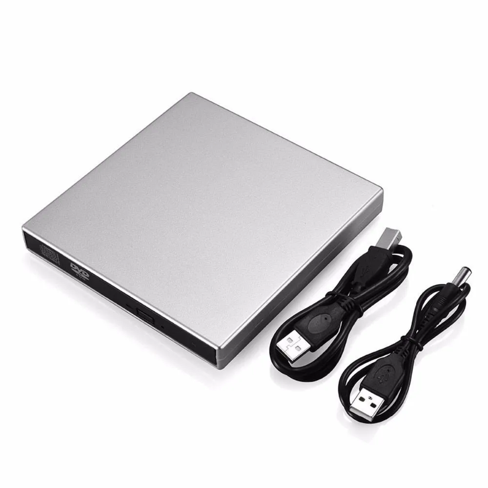 USB External DVD-RW CD-RW ROM DVD CD Player Drive Writer Rewriter Burner Portable For Windows 7/8 Laptop Computer