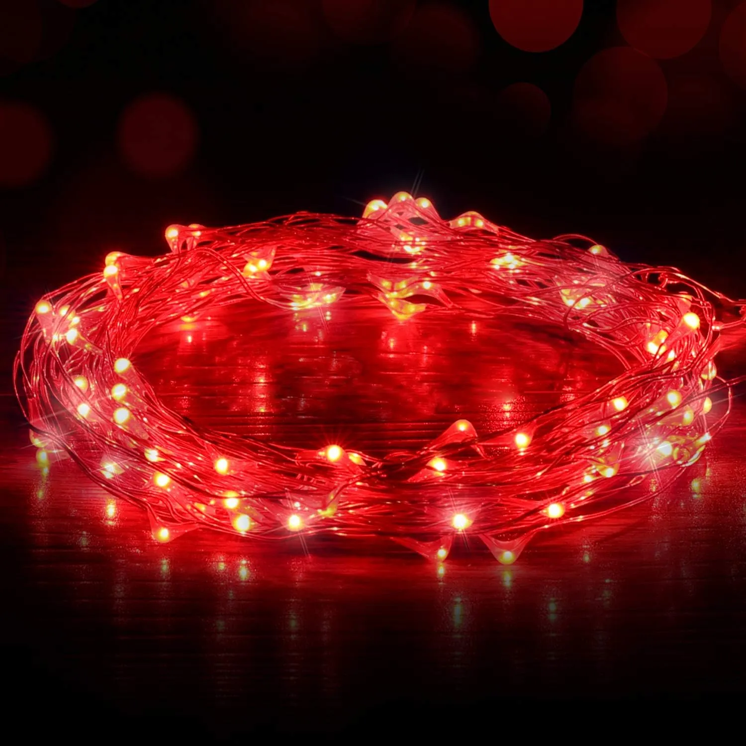 USB Powered Fairy Lights, 50 led 16 ft. USB Copper Wire USB String Lights for Bedroom Christmas Decoration Wedding Party Firefly Lights