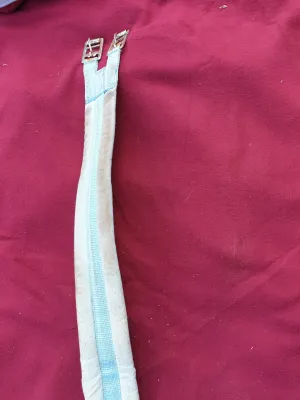 Used blue 44" cotton girth padded