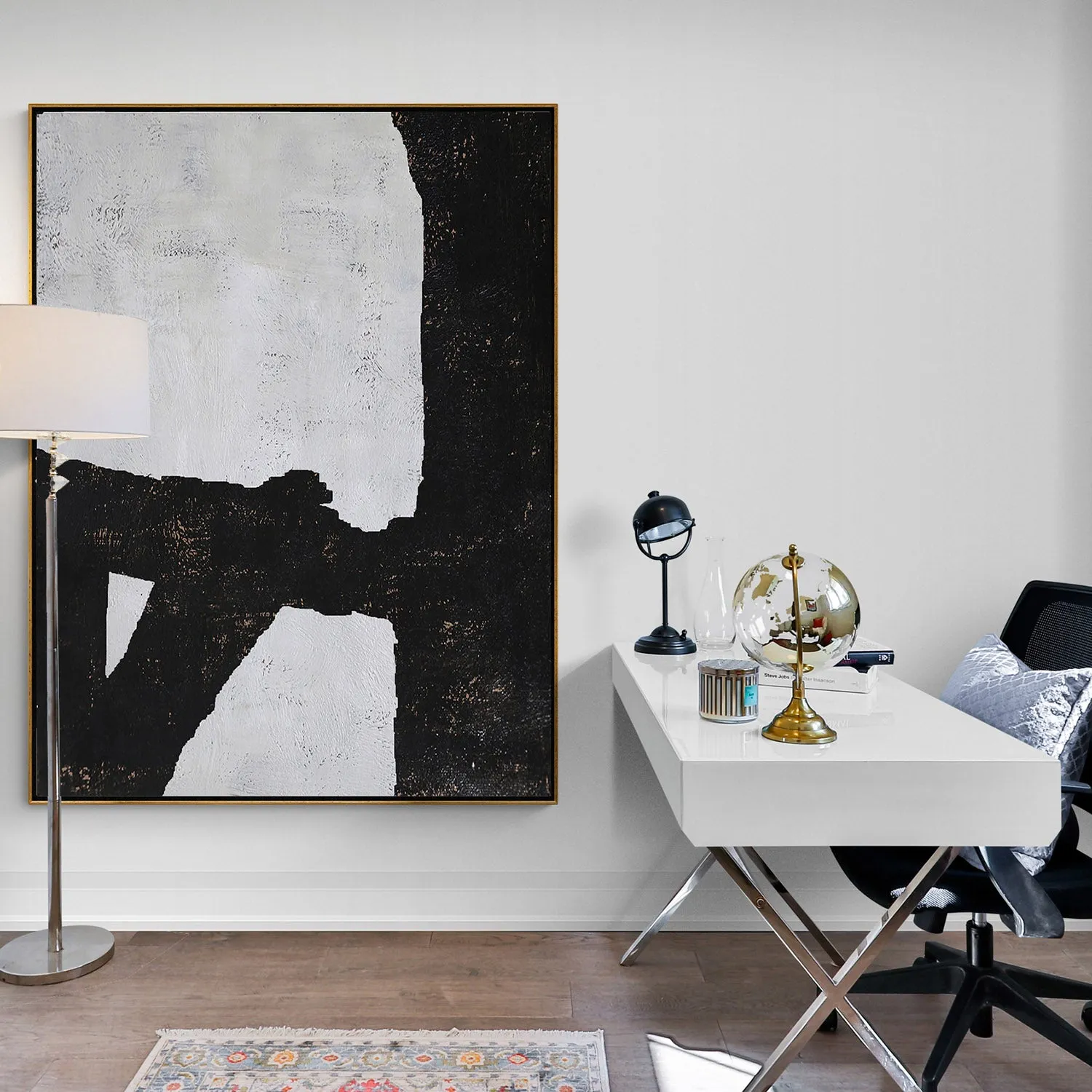 Vertical Minimalist Abstract Painting H102V