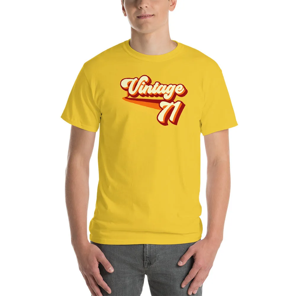 Vintage 1971 Warm Retro Lines CLASSIC FIT Short-Sleeve T-Shirt