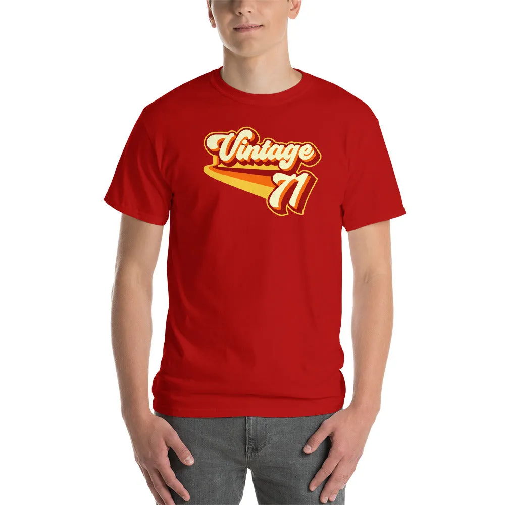 Vintage 1971 Warm Retro Lines CLASSIC FIT Short-Sleeve T-Shirt