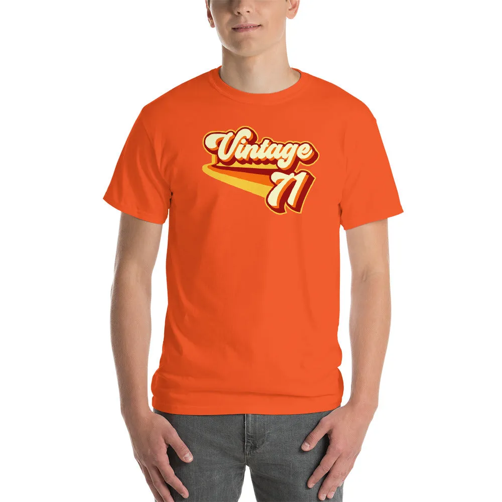 Vintage 1971 Warm Retro Lines CLASSIC FIT Short-Sleeve T-Shirt
