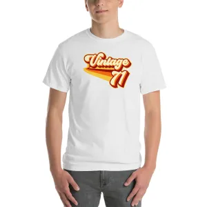 Vintage 1971 Warm Retro Lines CLASSIC FIT Short-Sleeve T-Shirt