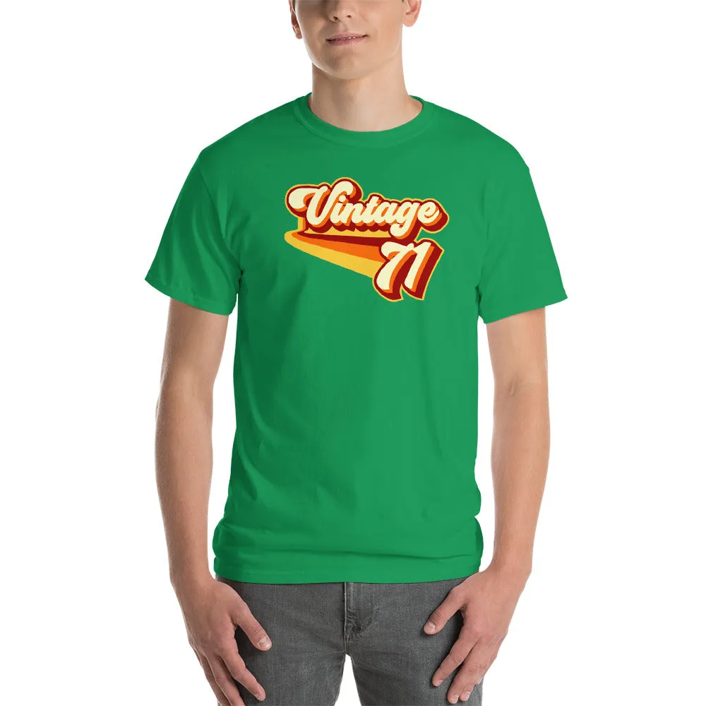 Vintage 1971 Warm Retro Lines CLASSIC FIT Short-Sleeve T-Shirt
