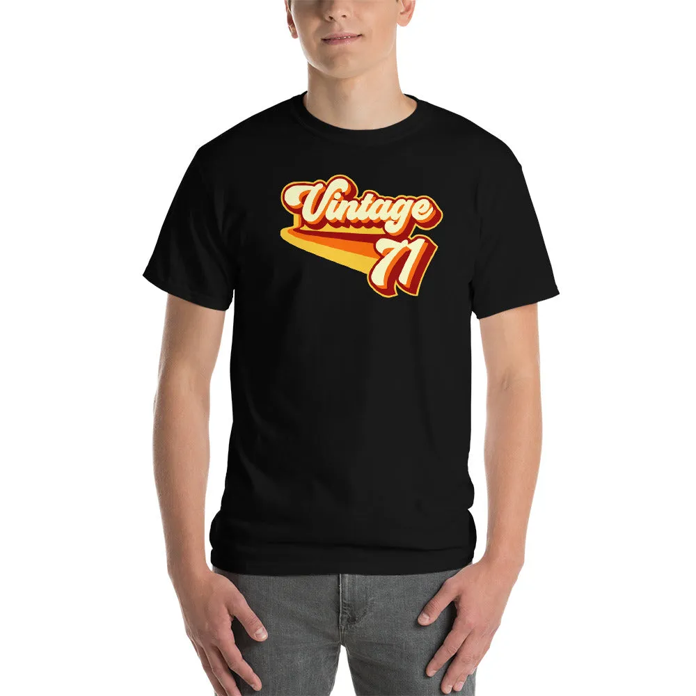 Vintage 1971 Warm Retro Lines CLASSIC FIT Short-Sleeve T-Shirt