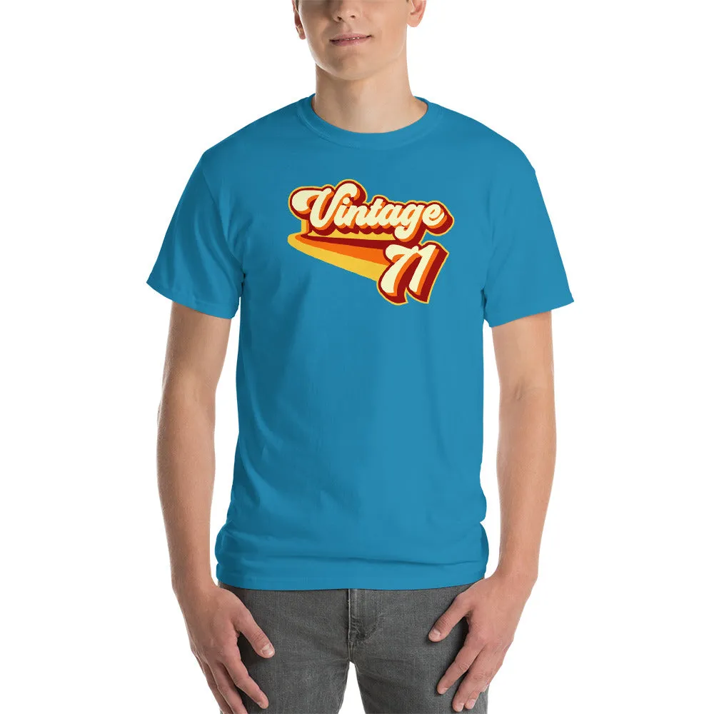 Vintage 1971 Warm Retro Lines CLASSIC FIT Short-Sleeve T-Shirt