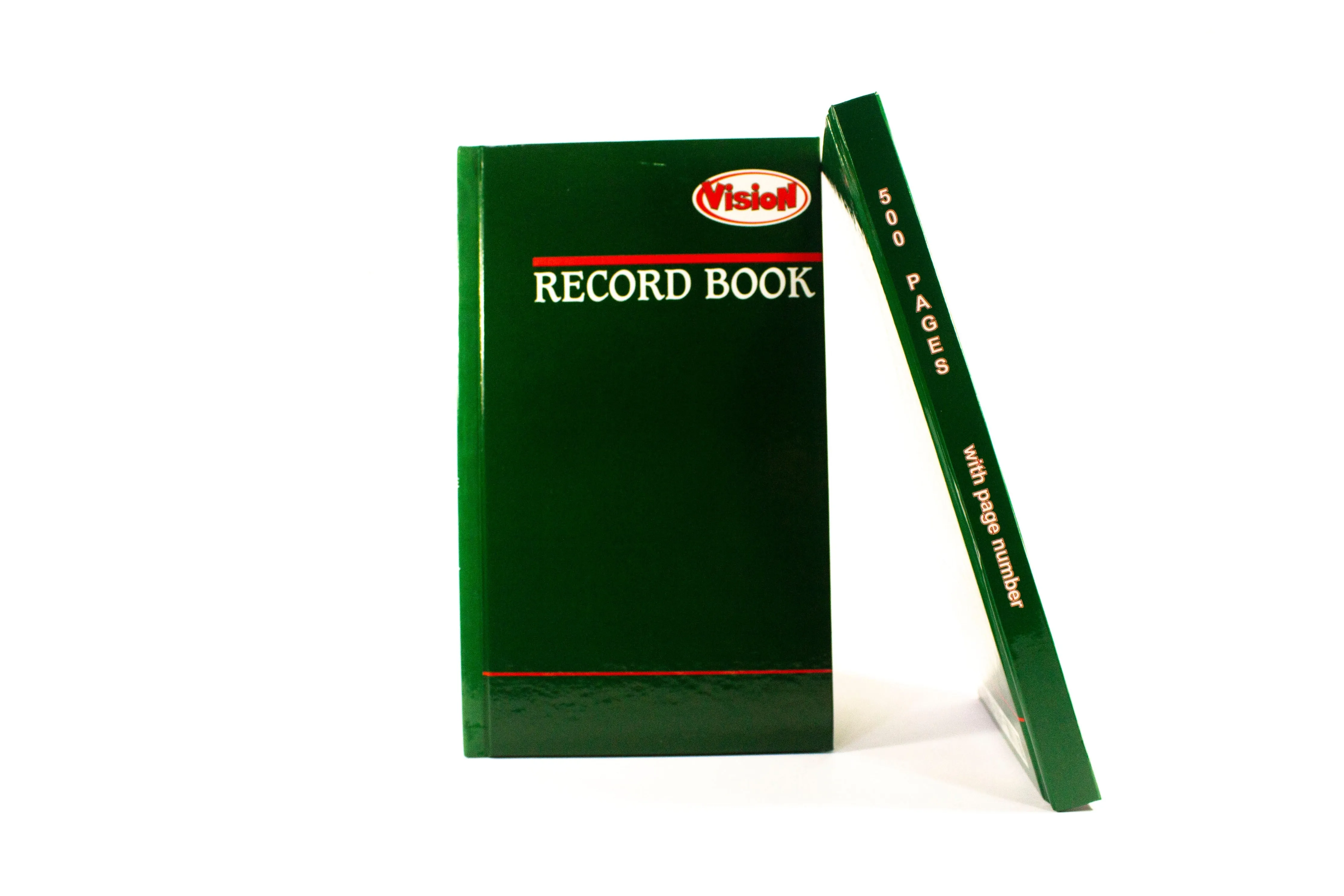 Vision Record Book with Page Number