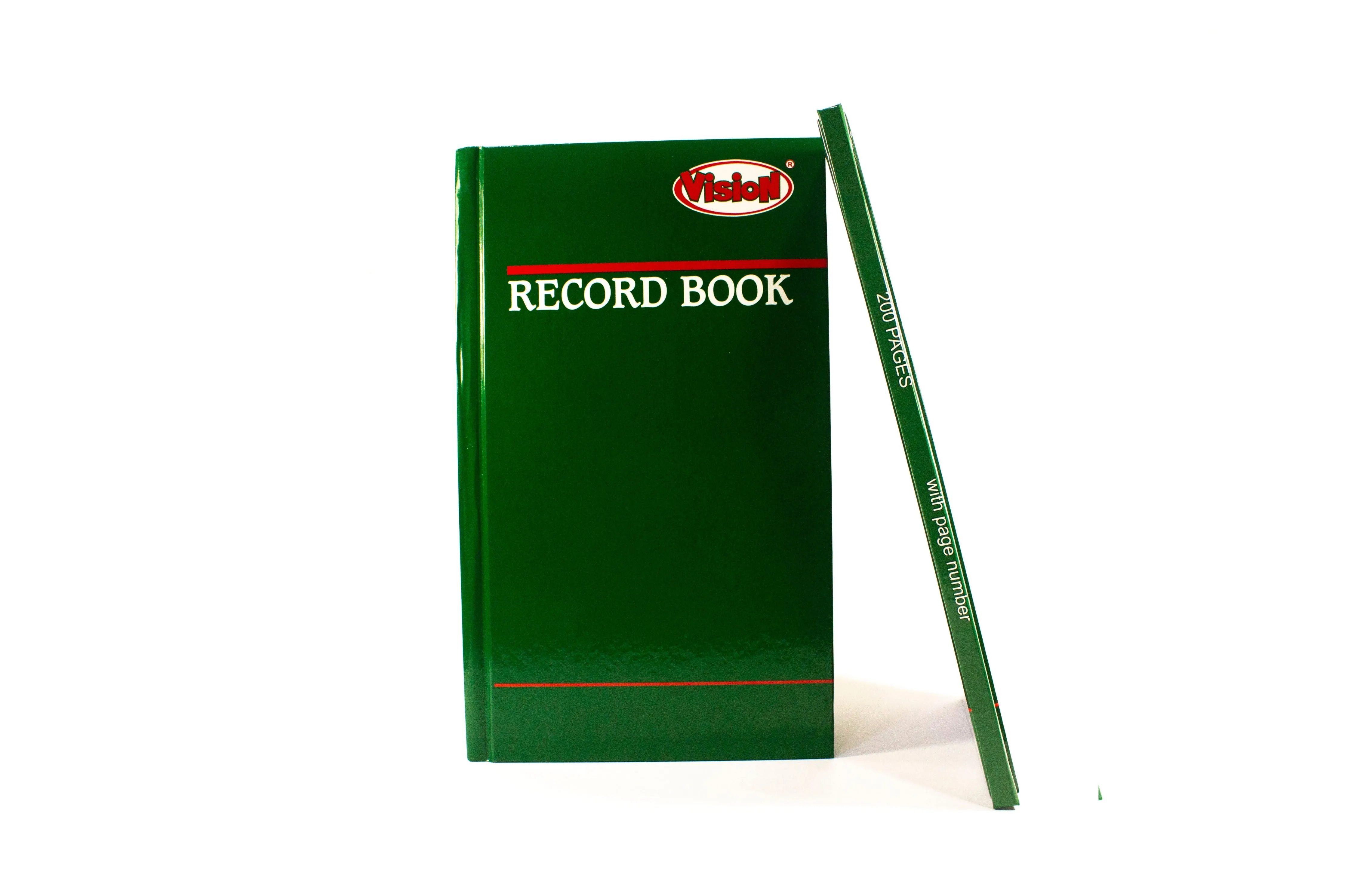 Vision Record Book with Page Number
