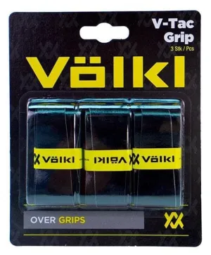 Volkl V-Tac Badminton Overgrip - 3 Pack - Black
