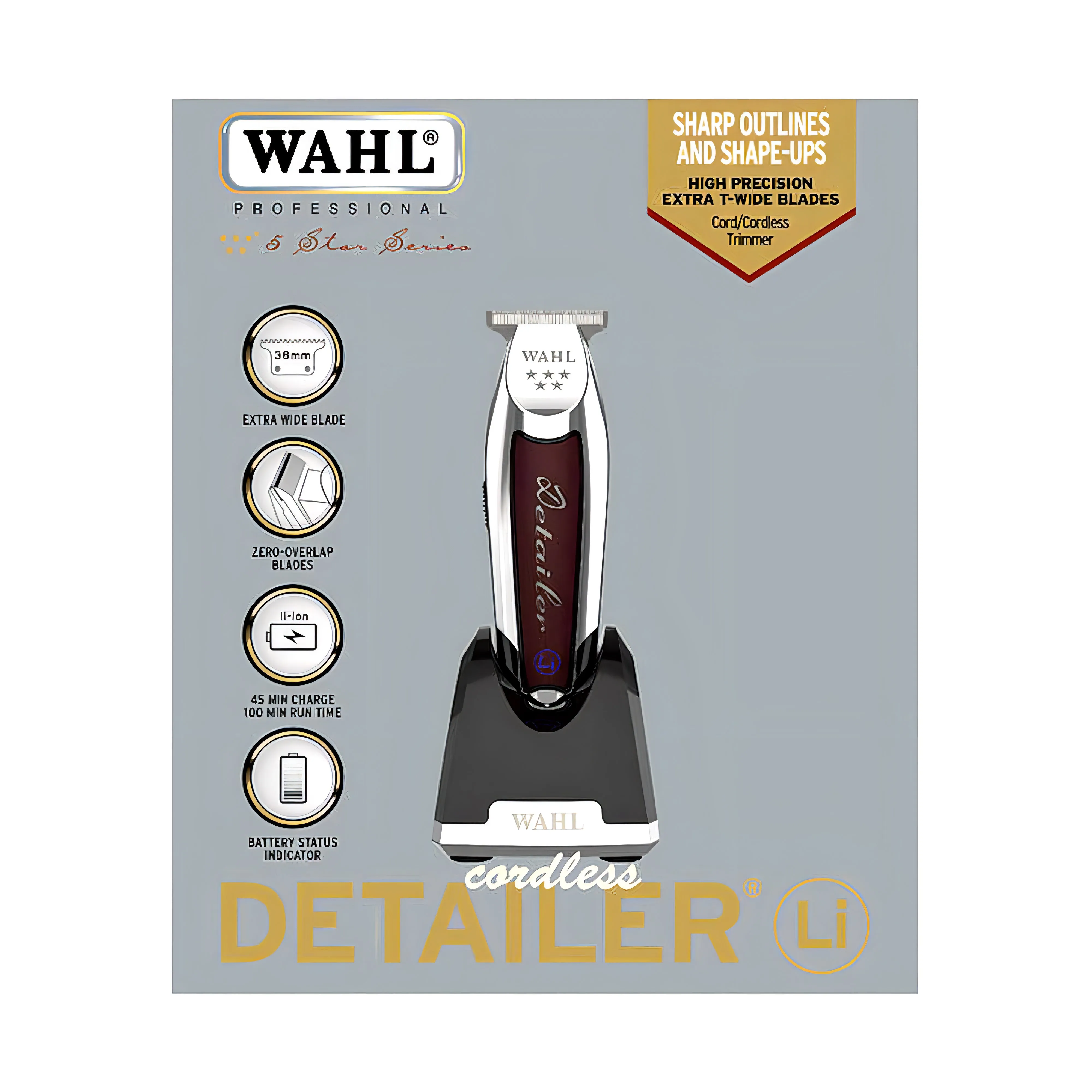 Wahl Detailer 5 Star Cordless Li Hårklipper & Skjeggtrimmer Trådløs