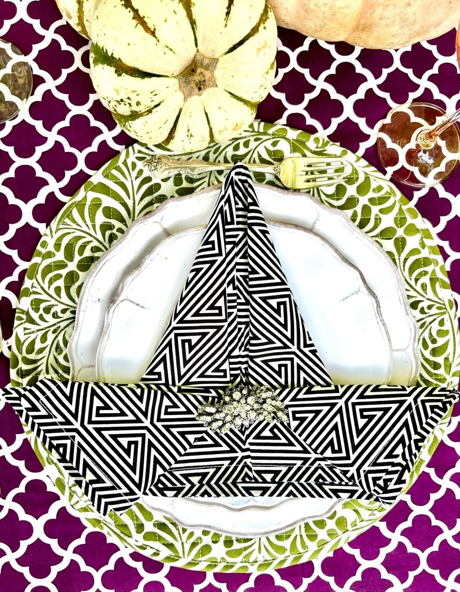 witch hat napkin fold guide