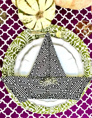 witch hat napkin fold guide