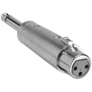 XLR Female - 6.35mm (1/4") Mono Jack Adaptor