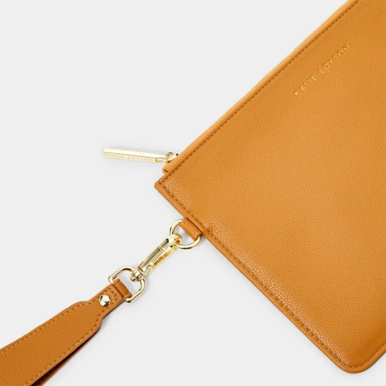 Zana Wristlet Pouch-Mustard