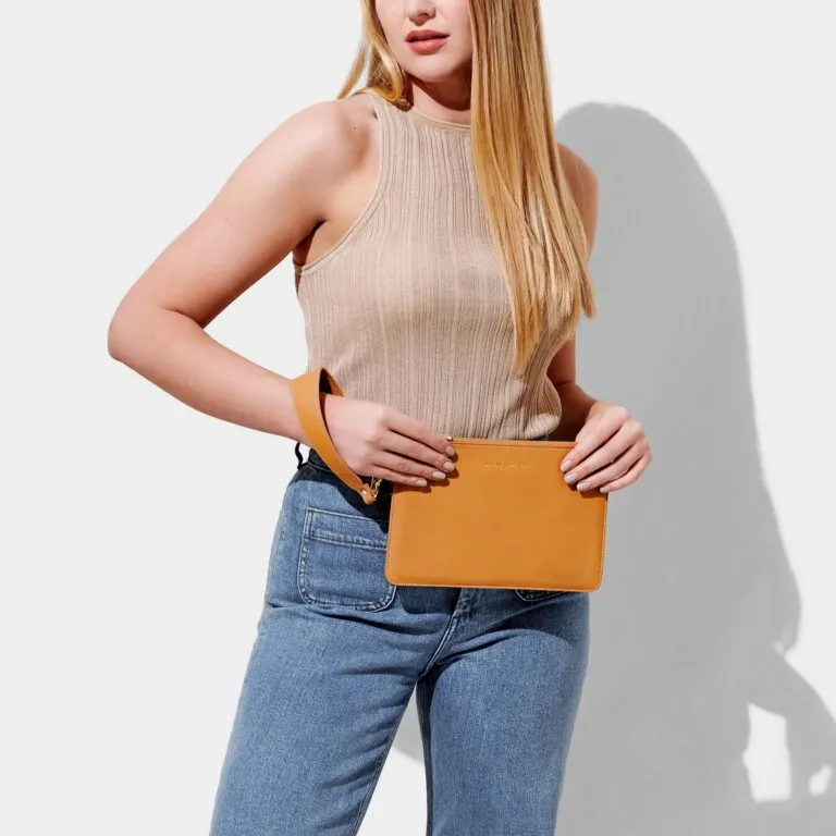 Zana Wristlet Pouch-Mustard